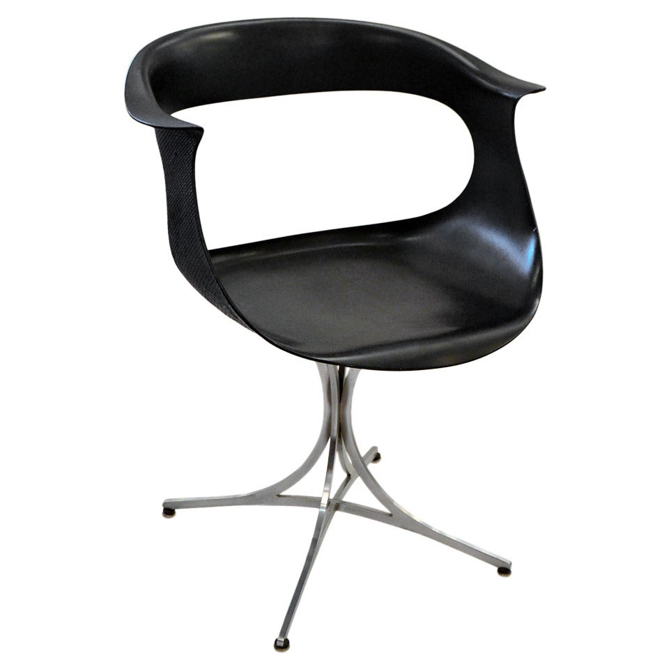 Mid-Century Black Lotus Armchair by Erwine and Estelle Laverne, USA, 1960s
