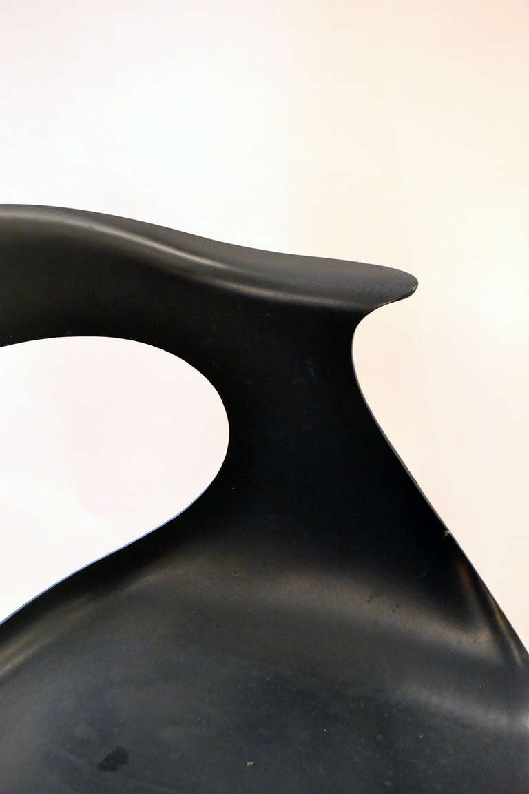 Mid-20th Century Mid-Century Black Lotus Armchair by Erwine and Estelle Laverne, USA, 1960s