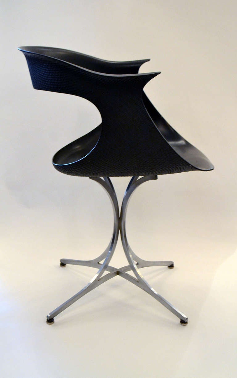 American Mid-Century Black Lotus Armchair by Erwine and Estelle Laverne, USA, 1960s