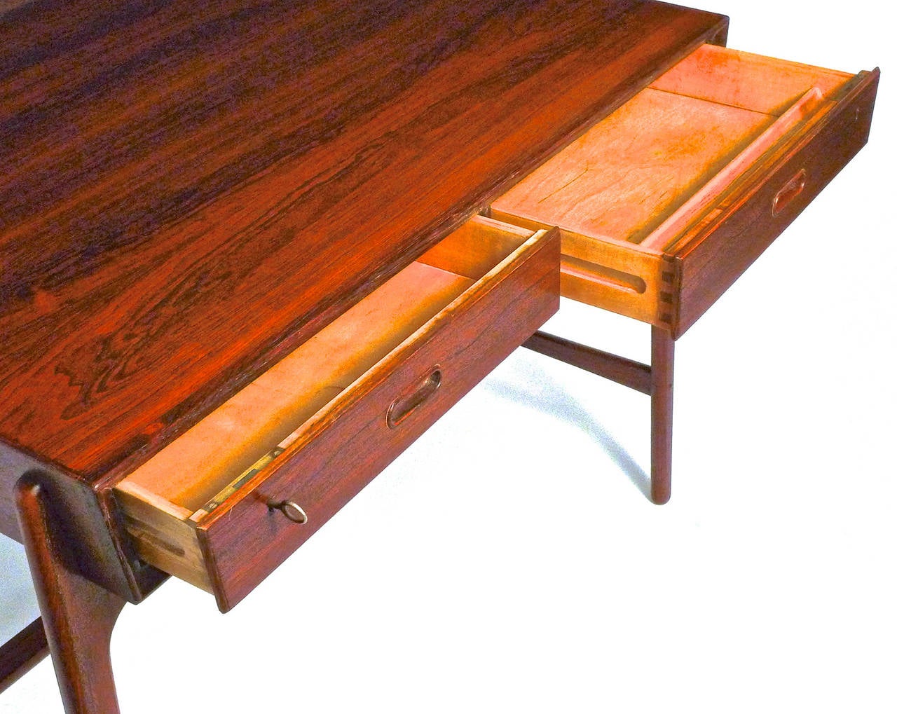 Mid-20th Century Rosewood Desk by Svend Madsen for Sigurd Hansen