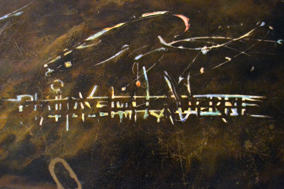 Philip and Kelvin Laverne Bronze Polychrome Table 1