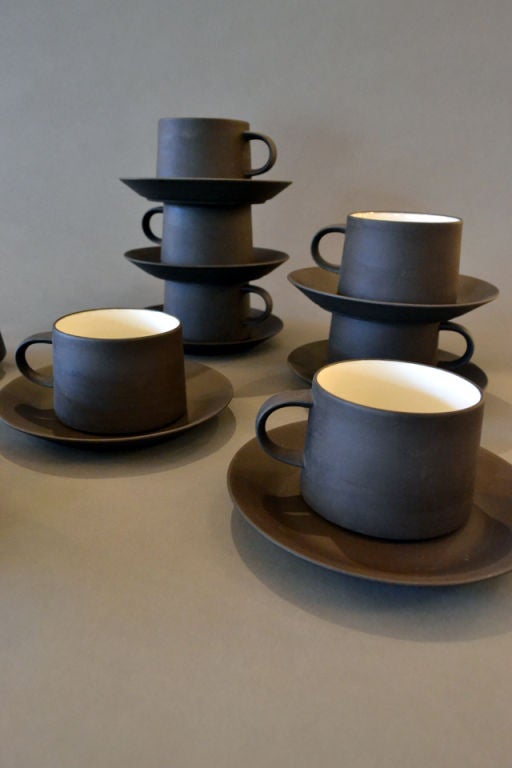 Late 20th Century Danish Ceramicware Cafe Service Set