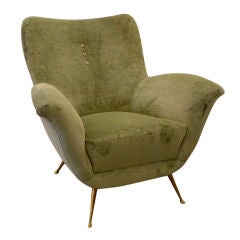 Wonderful Italian Lounge Chair by Artflex, 1950's