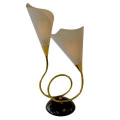 Wonderful Dual Tulip Shade Lamp