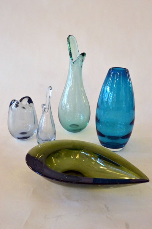 Collection of Scandinavian Glassware Including Holmegaard