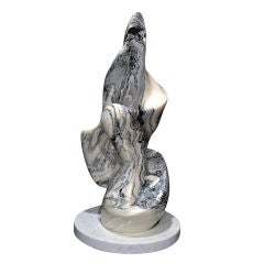 Monolithic Marble Sculpture by Helaine Blumenfeld