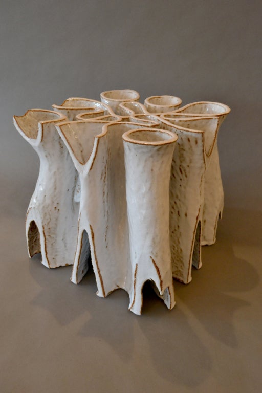 Reknowned Danish ceramicist Bente Skjotsgaard is considered One of Scandinavia's great talents.  Her glazes and unique forms set her work apart from other ceramicists.  Her work is found in the collections of many Danish Museums.