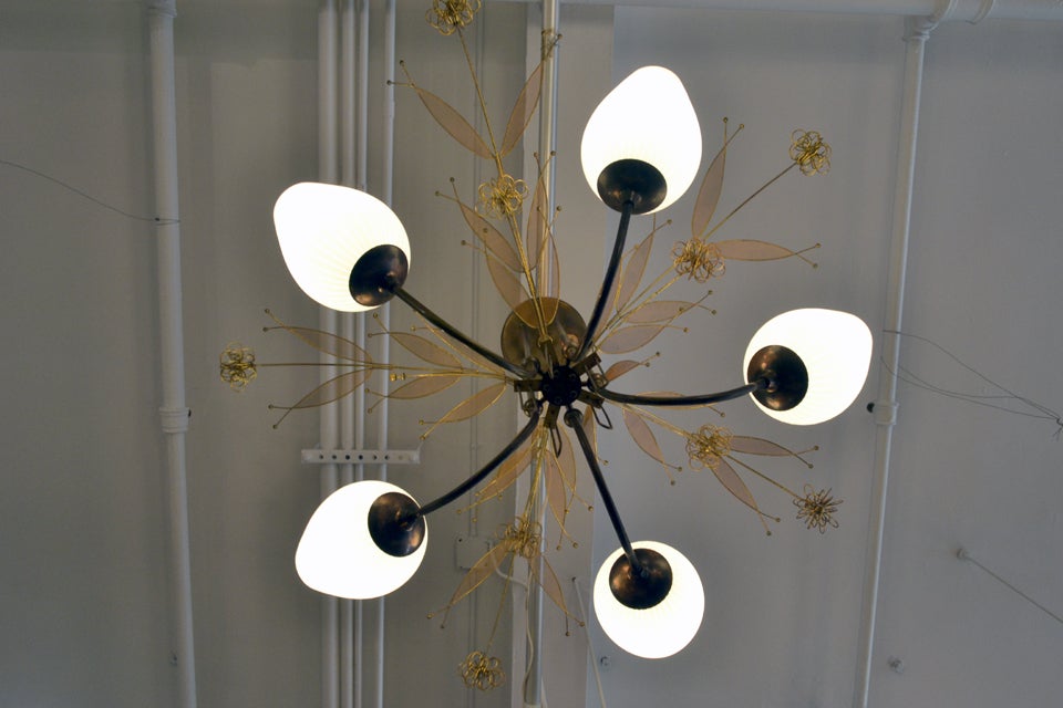 American Paavo Tynell for Lightolier 1950's Chandelier