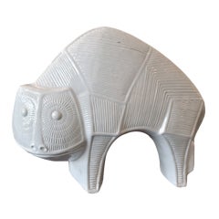 Modern Cheshire Cat Pottery Sculpture 3