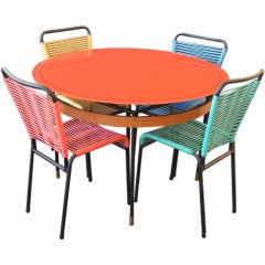 Playful Modern Cafe Table and Chairs Set