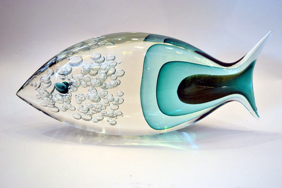 Prächtiger Muranoglasfisch von Romano Dona im Zustand „Hervorragend“ in New York, NY