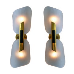 Elegant Pair of Wall Sconces by Stilnovo