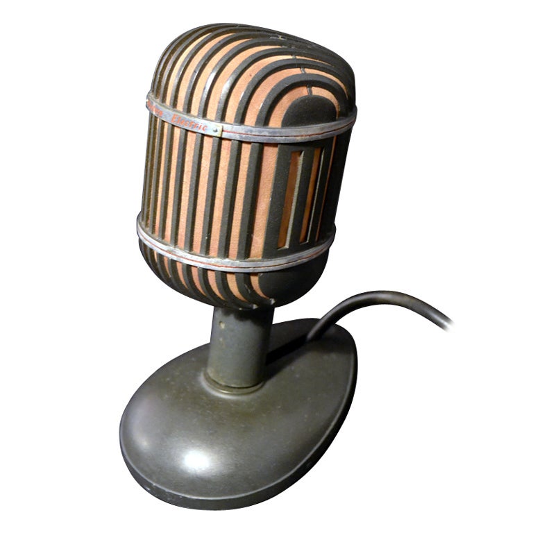 1930s Western Electric Microphone used in "The Aviator" with Leonardo  Dicaprio at 1stDibs | 1930s microphone, microphone 1930, 1930's microphone