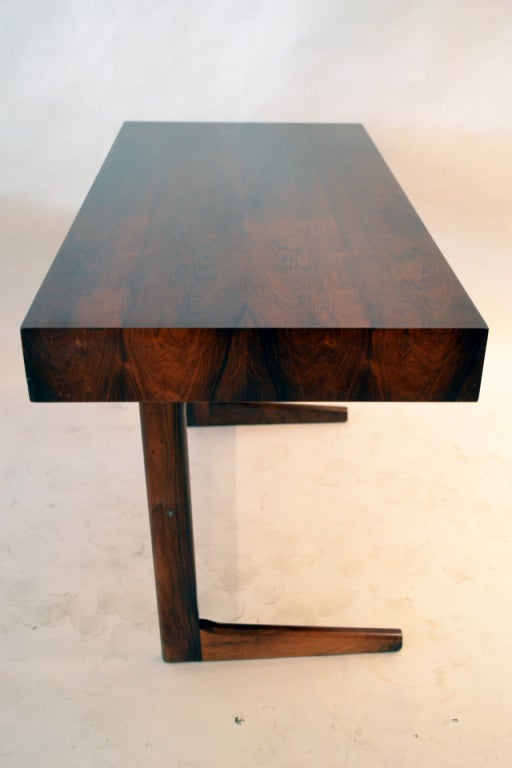 Mid-Century Modern Wonderful Compact Rosewood Desk