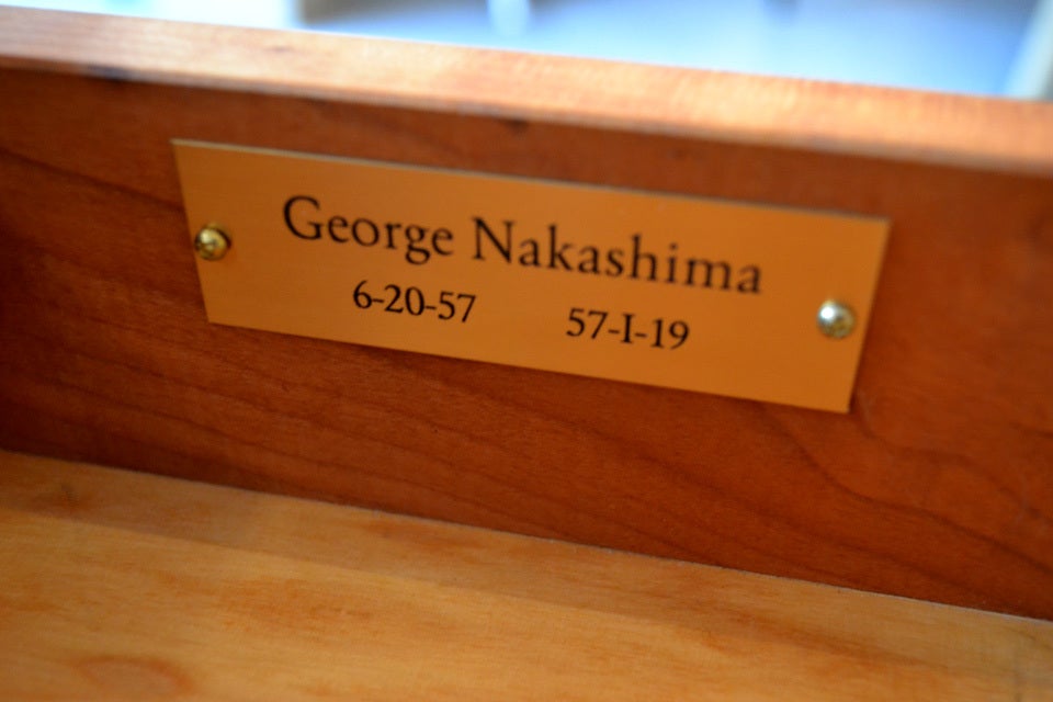 Walnut Wonderful Triple Cabinet by George Nakashima