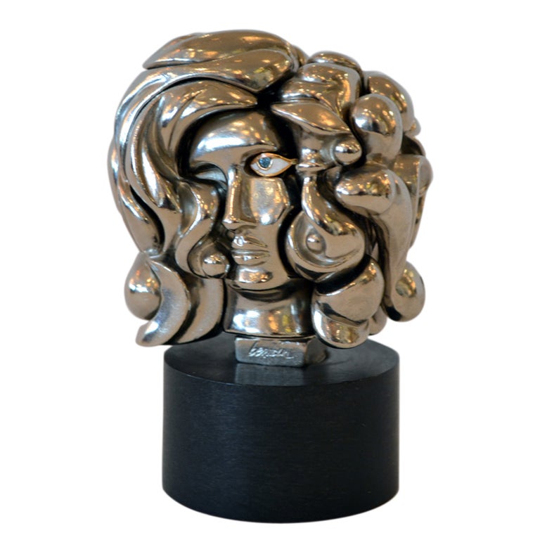 "Portrait de Michelle" A Puzzle Sculpture by Miguel Berrocal