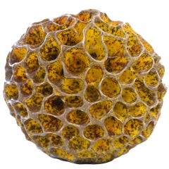 Rare Sculpted Flower Vase by Hans Hedberg Rare Sculpted Flower Vase by Hans Hedberg