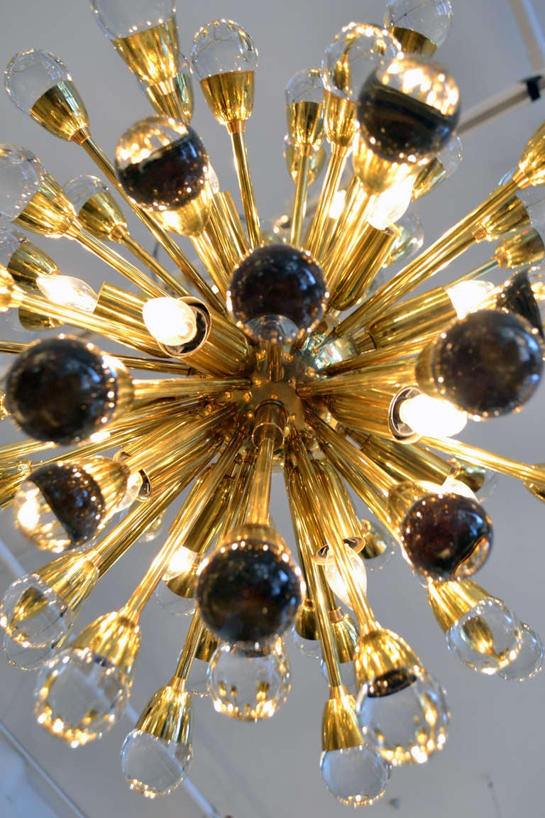 Small Scale Sputnik Chandelier at 1stdibs