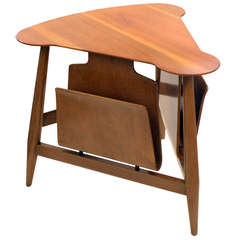Handsome Magazine Table by Dunbar