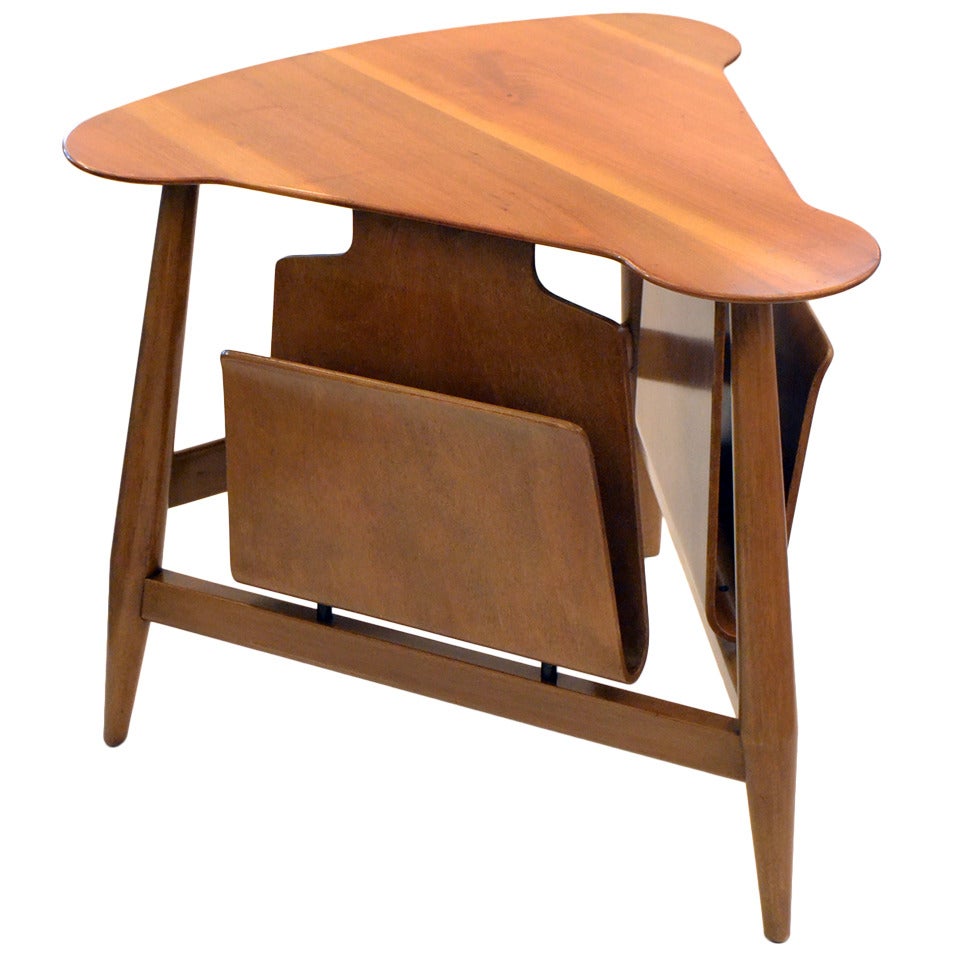 Handsome Magazine Table by Dunbar