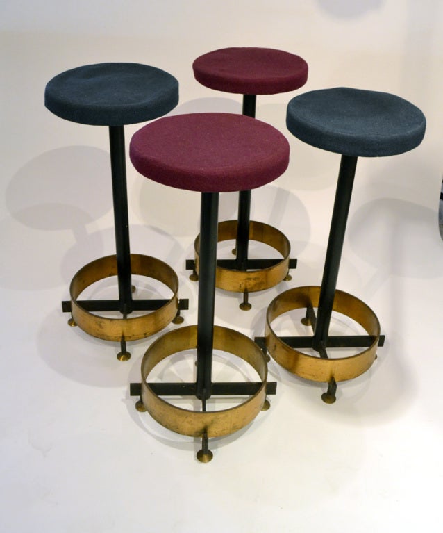 Stylish Set of Four Italian Counter Stools