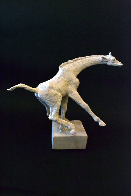 Danish Original Plaster Model of a Giraffe by Hugo Liisberg