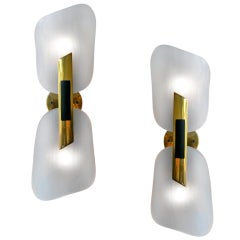 Elegant Pair of Wall Sconces by Stilnovo