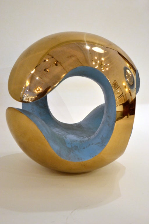 American Bronze Spherical Sculptural by Robert Zeidman