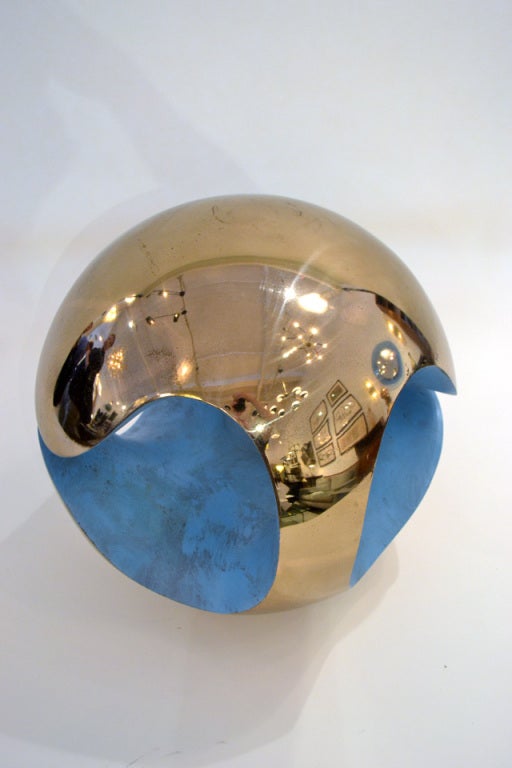 Bronze Spherical Sculptural by Robert Zeidman In Excellent Condition In New York, NY