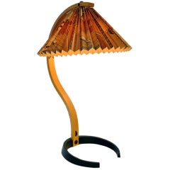 Danish Table Lamp with Decorative Shade