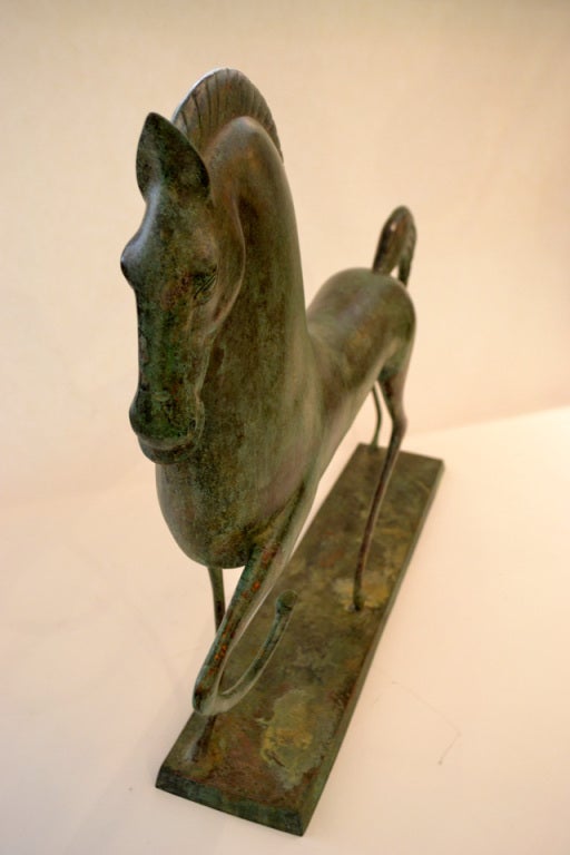 etruscan horse statue