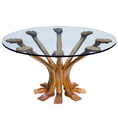 Surrealist Eight Hands and Feet Table by Pedro Friedeberg