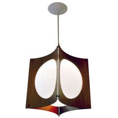 Mid Century Geometric Globe Pendant