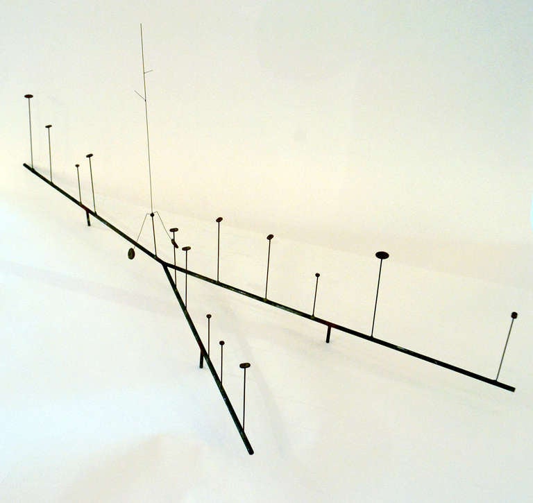 Harry Bertoia Kinetic Steel Wire Form Sculpture,  USA 1950s