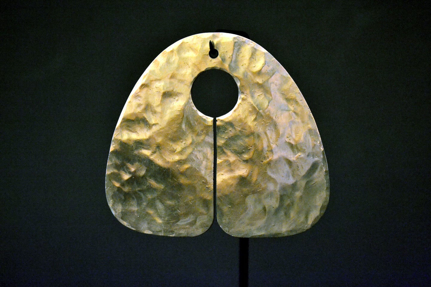 Fine and Rare Gold "Gong" Pendant by Harry Bertoia (1915-78)