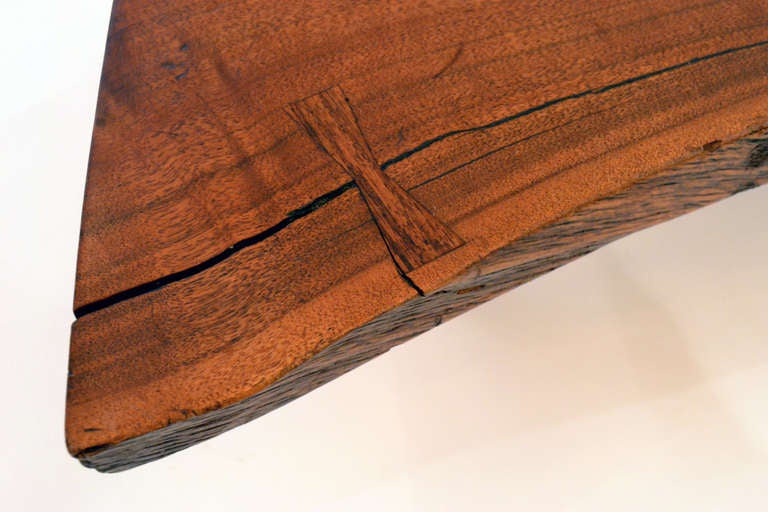Free-Edge Walnut Coffee Table by George Nakashima In Good Condition In New York, NY
