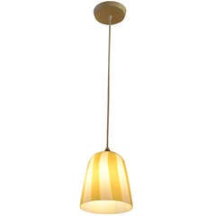 Mid-Century Striped Venini Pendant, Italy, 1960s 6