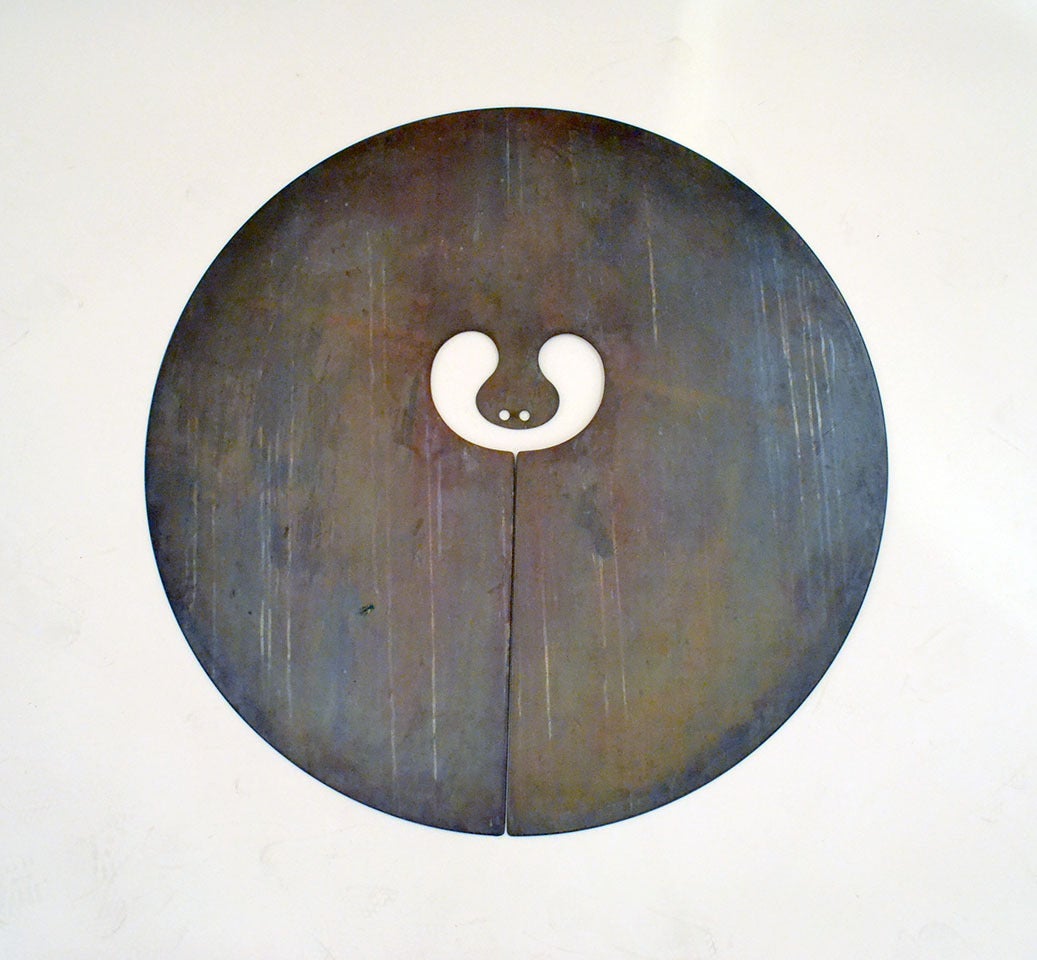 A Bronze Split Gong by Harry Bertoia