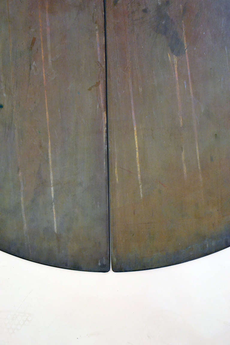 Late 20th Century A Bronze Split Gong by Harry Bertoia