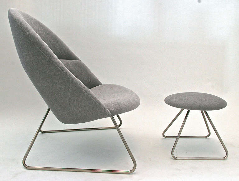 Originally designed in 1956 for Fritz Hansen but was never produced in large quantities. The chair was a fixture in the Ditzel household given it's simplicity and comfort.