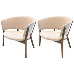 Pair of Nanna & Jorgen Ditzel Lounge Chairs