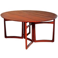 Vintage Drop-Leaf Dining Table by Peter Hvidt & Orla Molgaard-Nielsen