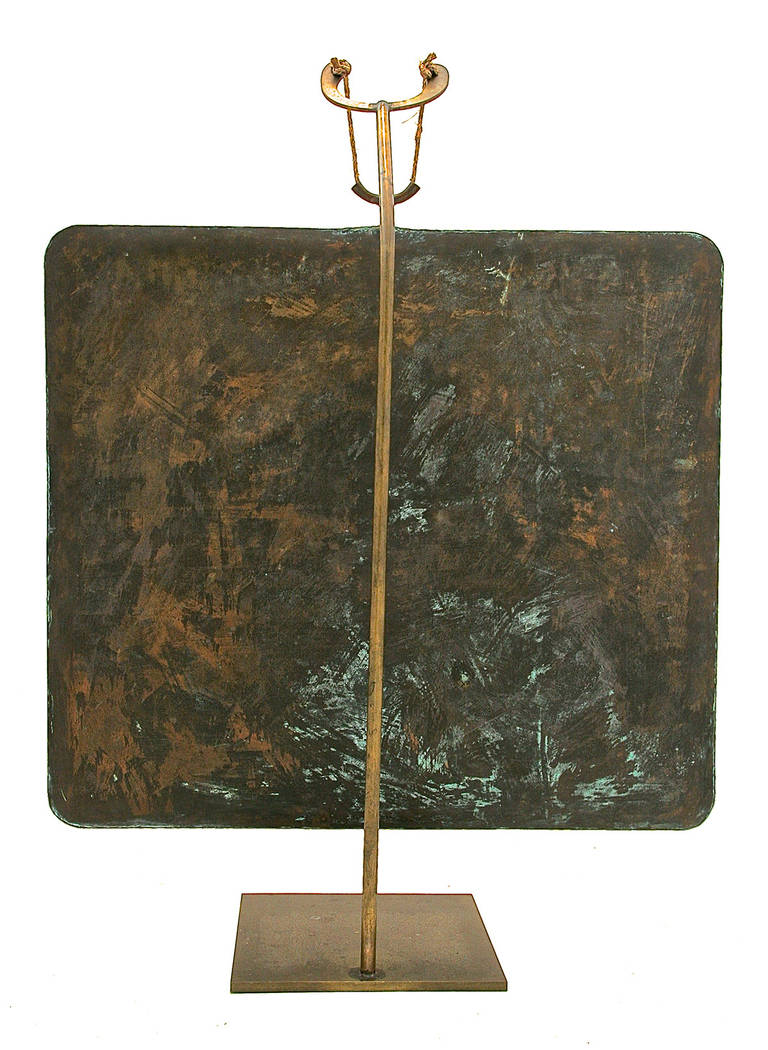 Rare Hollow Copper Gong by Harry Bertoia