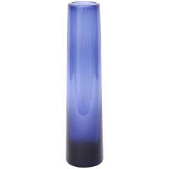 Holmegaard Cobalt Blue Cylinder Vase