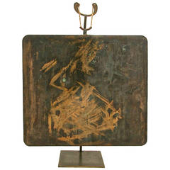 Rare Hollow Copper Gong by Harry Bertoia