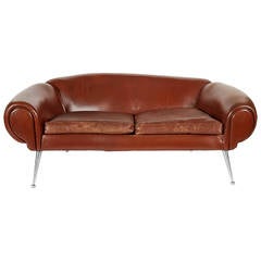 Leather Sofa by Illum Wikkelsø for Aarhus Polstermøbelfabrik 6