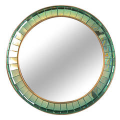 Hand-Cut Crystal Glass Mirror by Ghiro 12