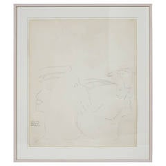Andy Warhol (1928 - 1987) "Dancers" Ink Drawing 11