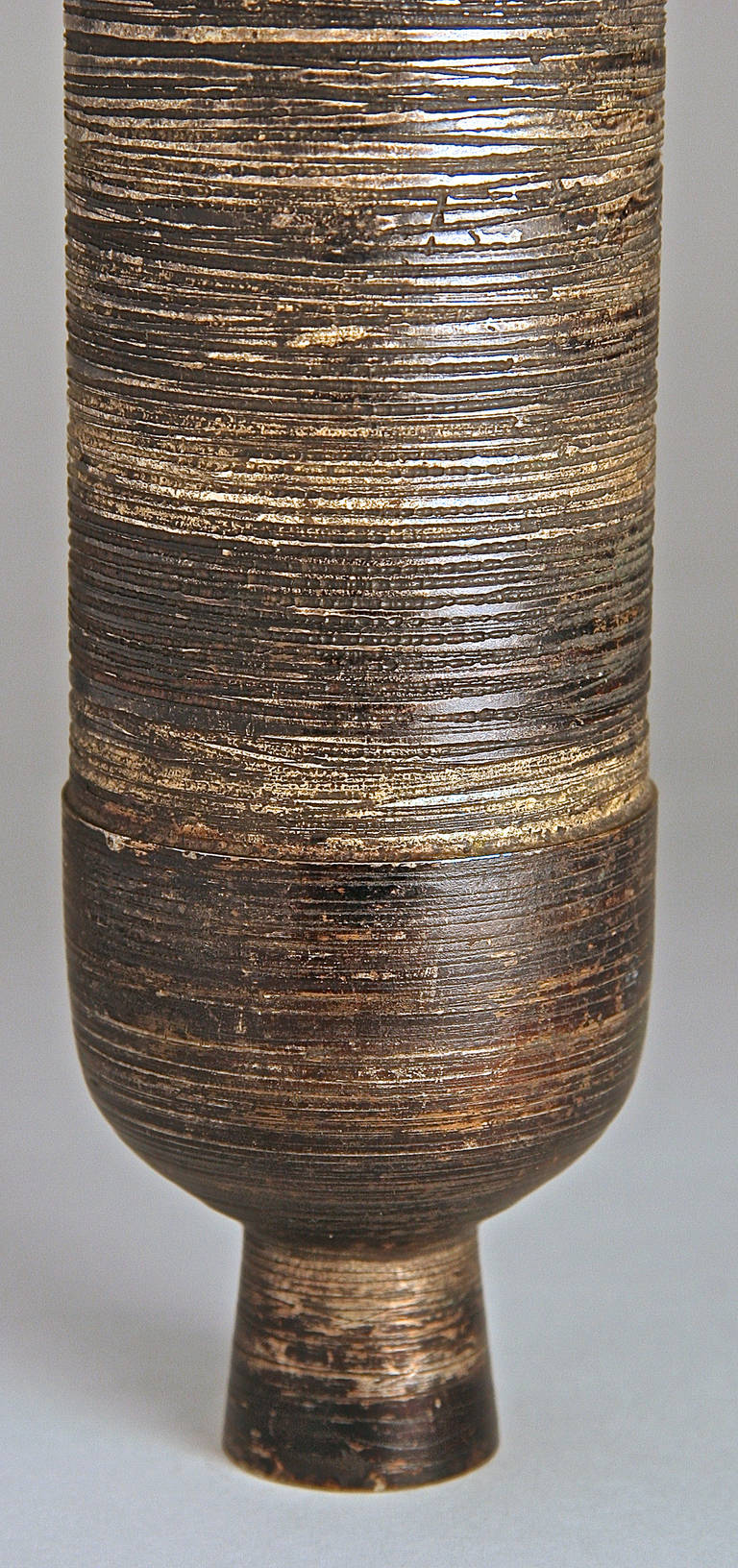 Bronze Studio Vessel by Lorenzo Burchiellaro, Italy, 1950s In Excellent Condition In New York, NY