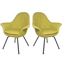 Pair of Mid-Century Modern Chairs by Hans Bellman for Strassle, Switzerland 1954 6
